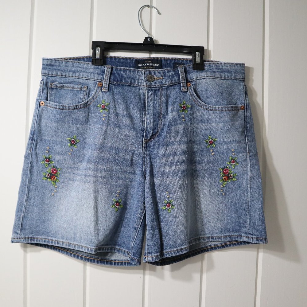 Lucky Brand The Roll Up Denim Shorts